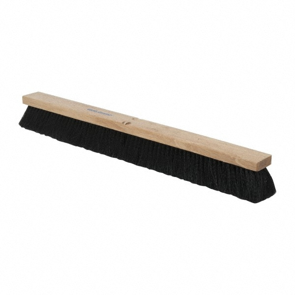 Push Broom: 30" Wide, Polypropylene Bristle