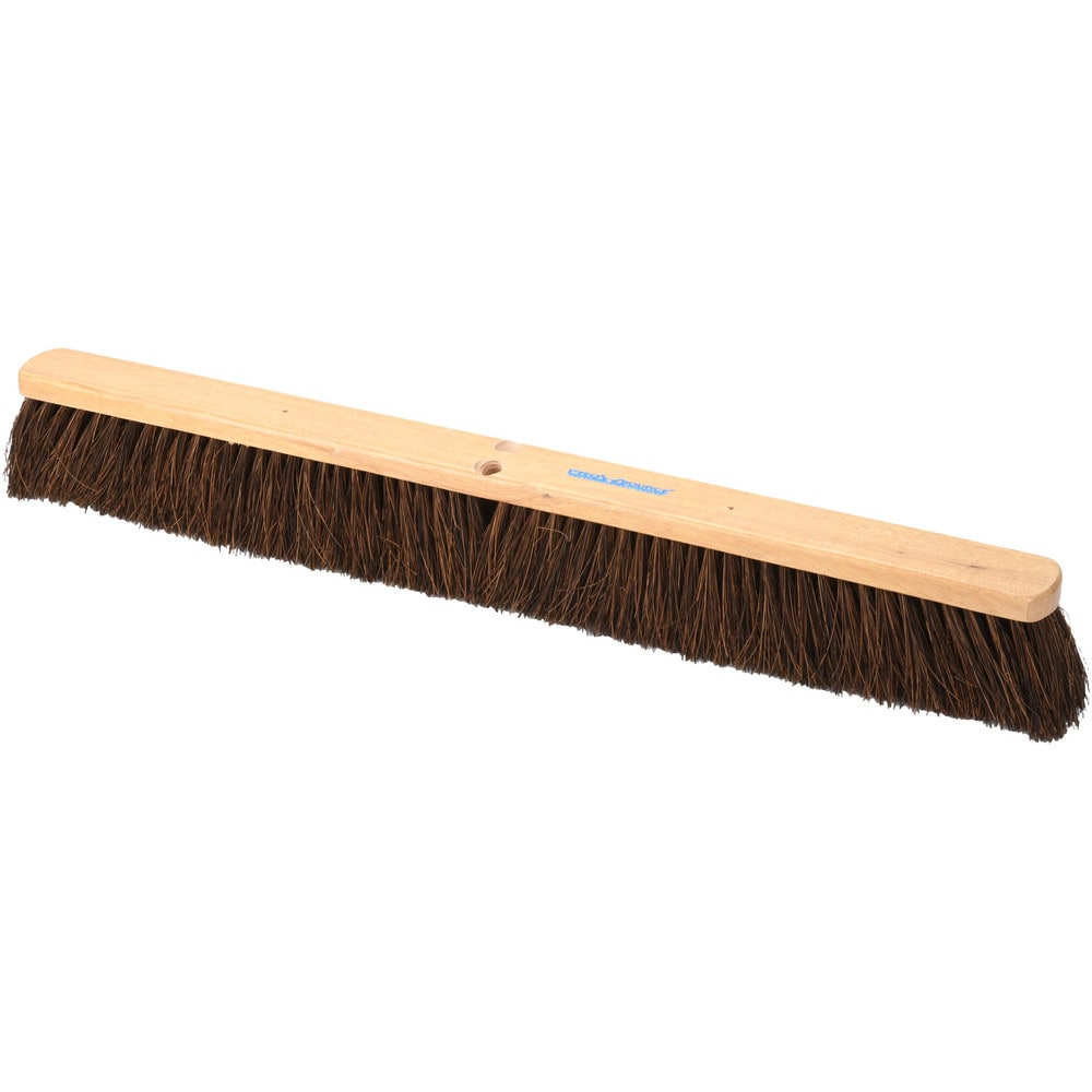 Push Broom: 36" Wide, Palmyra Bristle