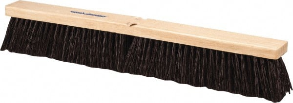 Push Broom: 24" Wide, Polypropylene Bristle