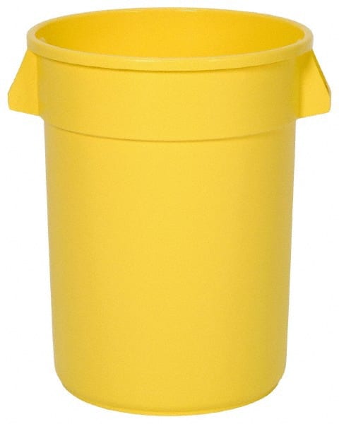 32 Gal Round Yellow Trash Can