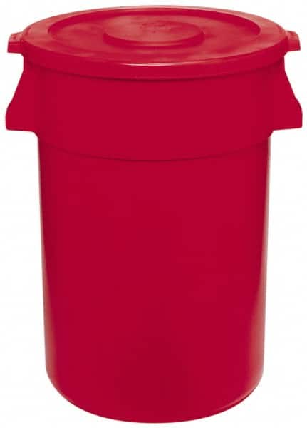 32 Gal Round Red Trash Can