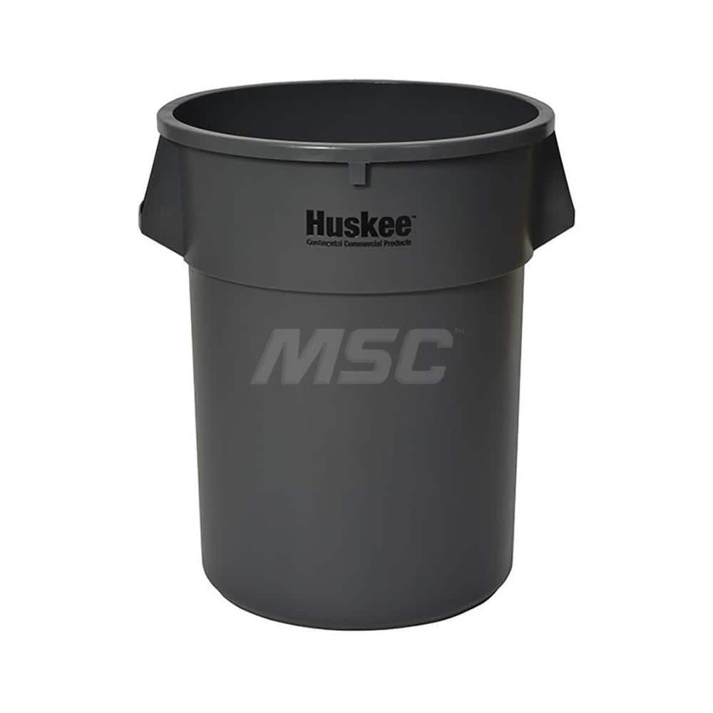 55 Gal Round Gray Trash Can