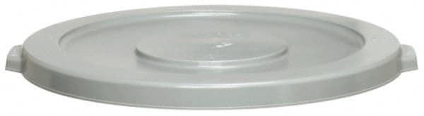 Flat Lid: Round, For 44 gal Trash Can