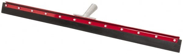 Squeegee: 36" Blade Width, Rubber Blade, Tapered Handle Connection