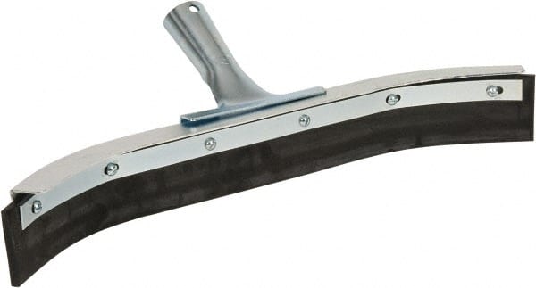 Squeegee: 18" Blade Width, Rubber Blade, Tapered Handle Connection