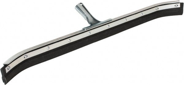 Squeegee: 30" Blade Width, Rubber Blade, Tapered Handle Connection