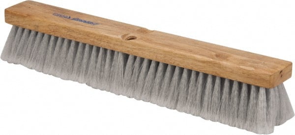 Push Broom: 18" Wide, Polypropylene Bristle