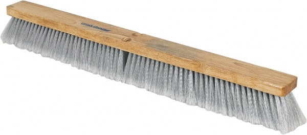 Push Broom: 30" Wide, Polypropylene Bristle