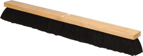 Push Broom: 30" Wide, Horsehair Bristle
