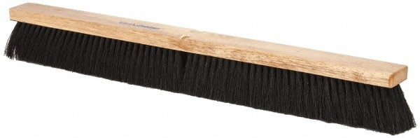 Push Broom: 30" Wide, Horsehair Bristle