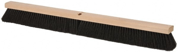 PRO-SOURCE GP36-TAM-W Push Broom: 36" Wide, Horsehair Bristle 