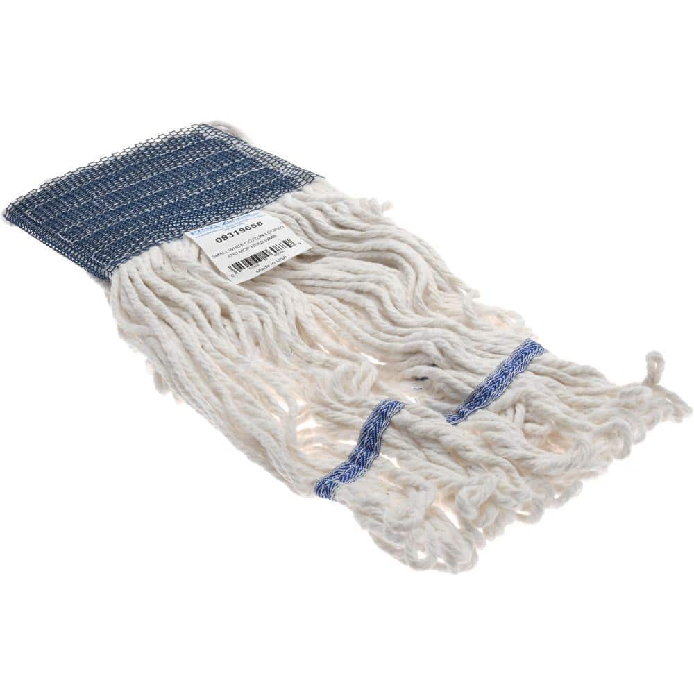 Wet Mop Loop: Clamp Jaw, Small, White Mop, Cotton