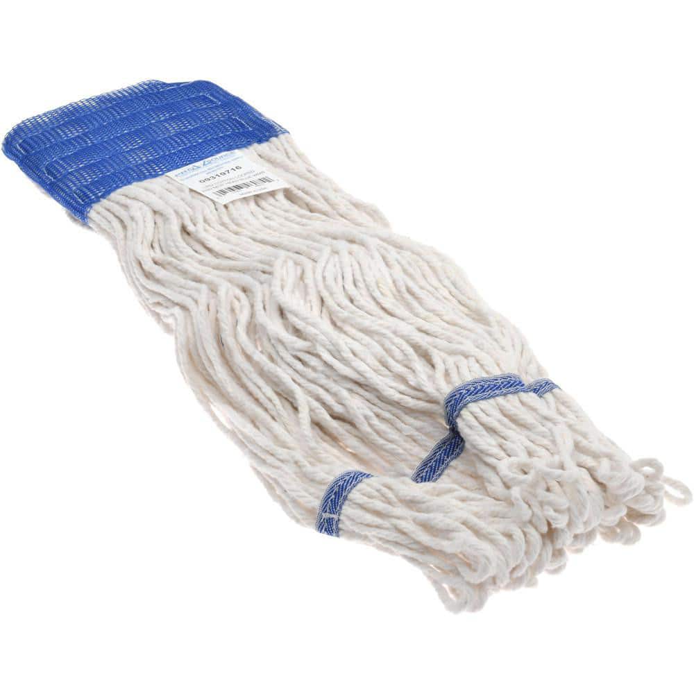 Wet Mop Loop: Clamp Jaw, Large, White Mop, Cotton