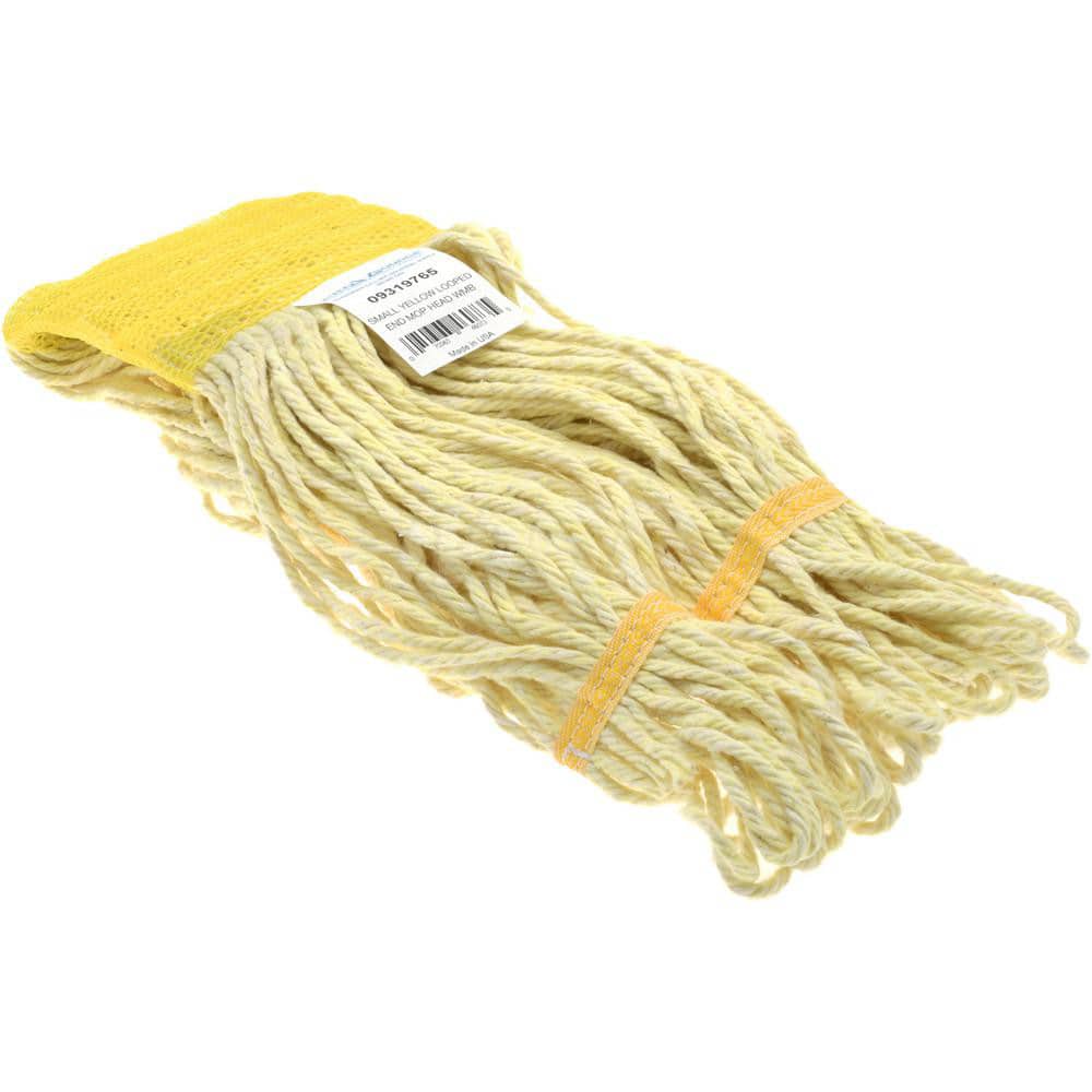 Wet Mop Loop: Clamp Jaw, Small, Yellow Mop, Rayon
