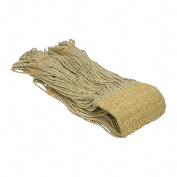 Wet Mop Loop: Clamp Jaw, Medium, Yellow Mop, Rayon