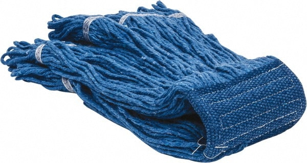 PRO-SOURCE 9319864 Wet Mop Loop: Clamp Jaw, X-Large, Blue Mop, Rayon Image