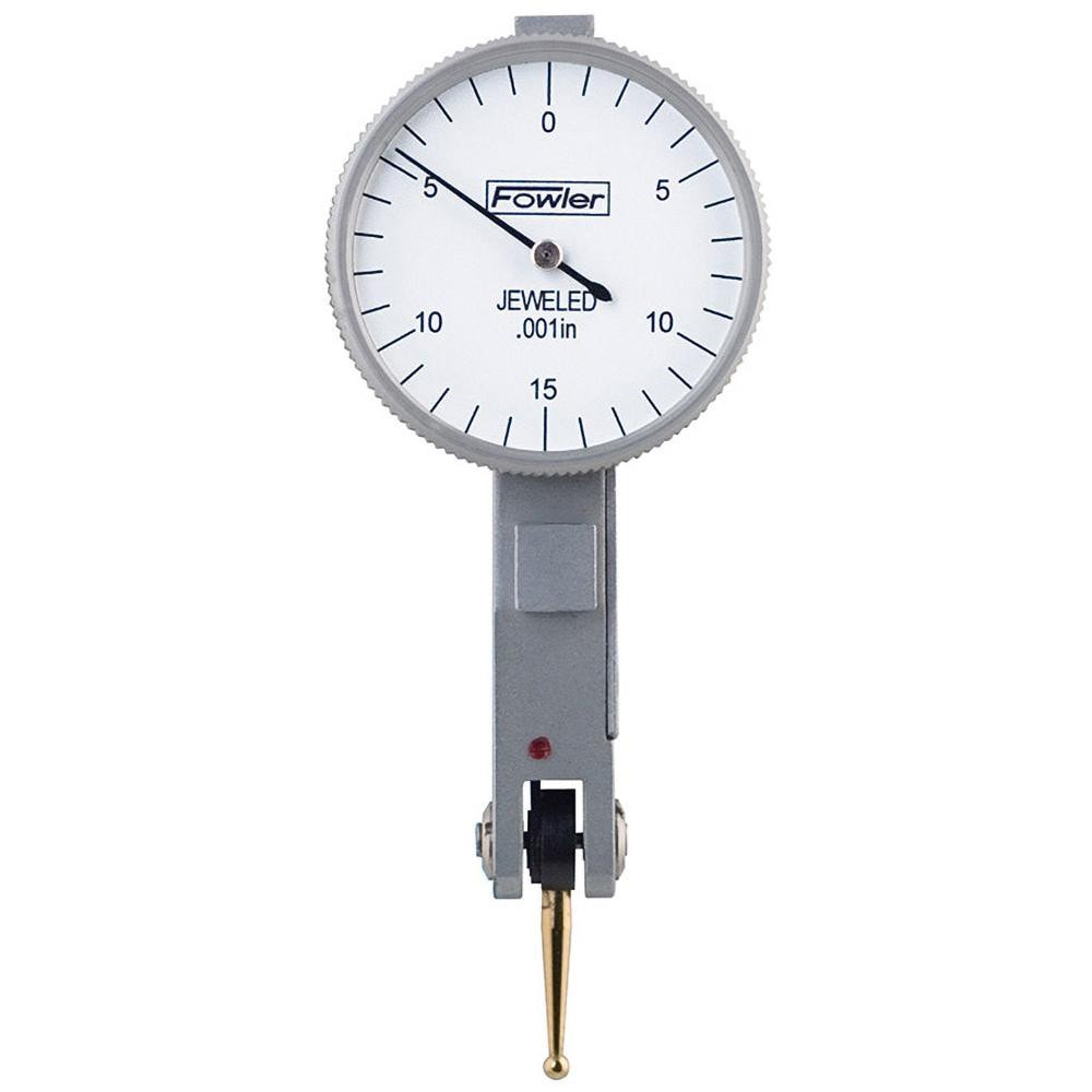 FOWLER 52-562-774 Dial Test Indicators: 0.03 Max, 0-15-0, 0.0005" Accuracy, Horizontal Image