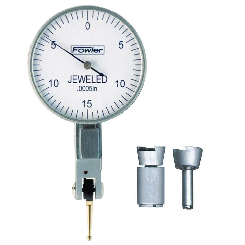 FOWLER 52-562-776 Dial Test Indicators: 0.03 Max, 0-15-0, 0.0005" Accuracy, Horizontal Image