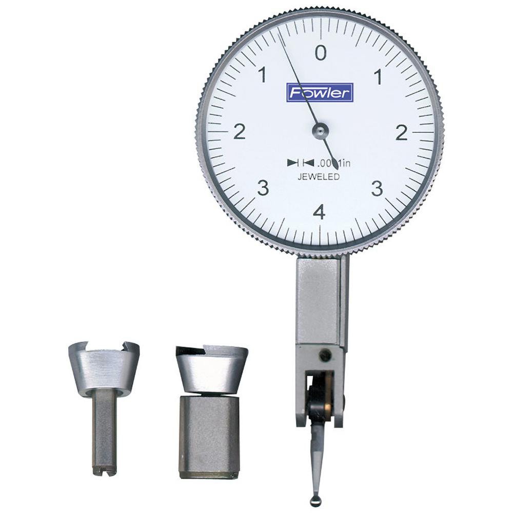 FOWLER 52-563-770 Dial Test Indicators: 0.008 Max, 0-5-0, 0.00015" Accuracy, Horizontal Image