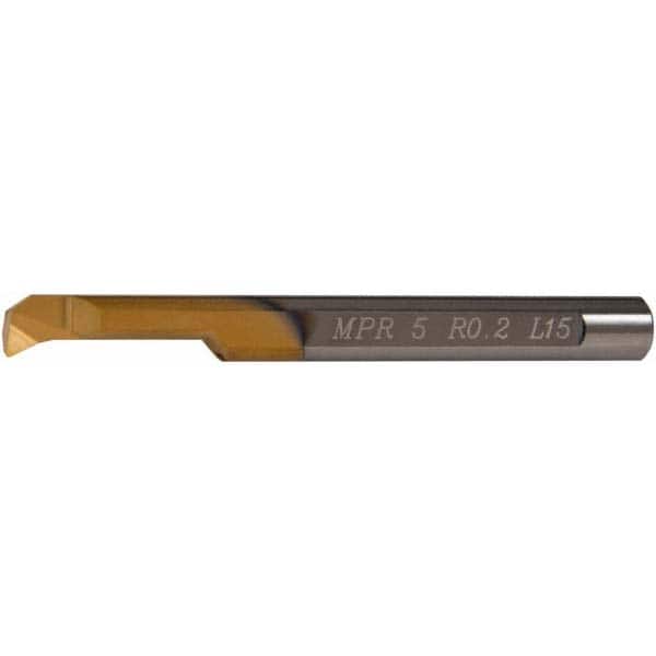 Carmex MPR5R0.2L15 Profile Boring Bar: 0.2" Min Bore, 0.59" Max Depth, Right Hand Cut, Solid Carbide 