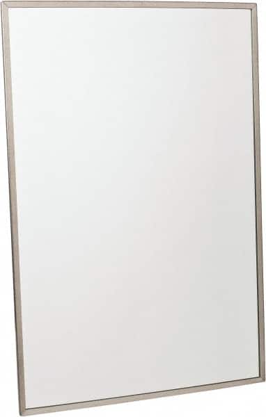 24 Inch Wide x 36 Inch High, Theft Resistant Rectangular Glass Washroom Mirror
