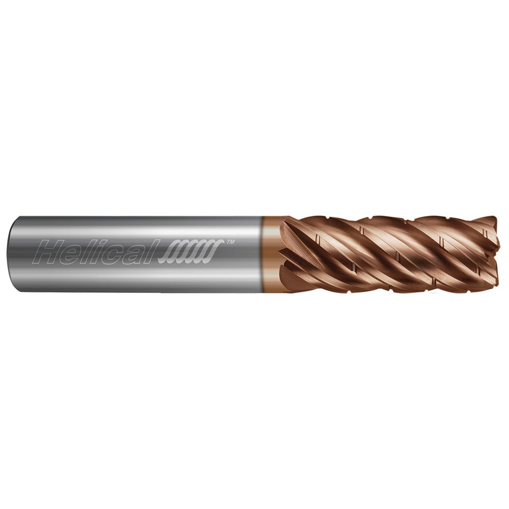 Helical Solutions 83095 Corner Radius End Mill: 3/16" Dia, 3/4" LOC, 0.01" Radius, 5 Flutes, Solid Carbide 