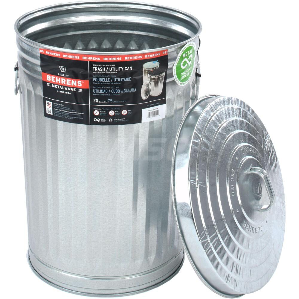 PRO-SOURCE - Galvanized Metal Pail with Lid - 09338120 - MSC Industrial ...