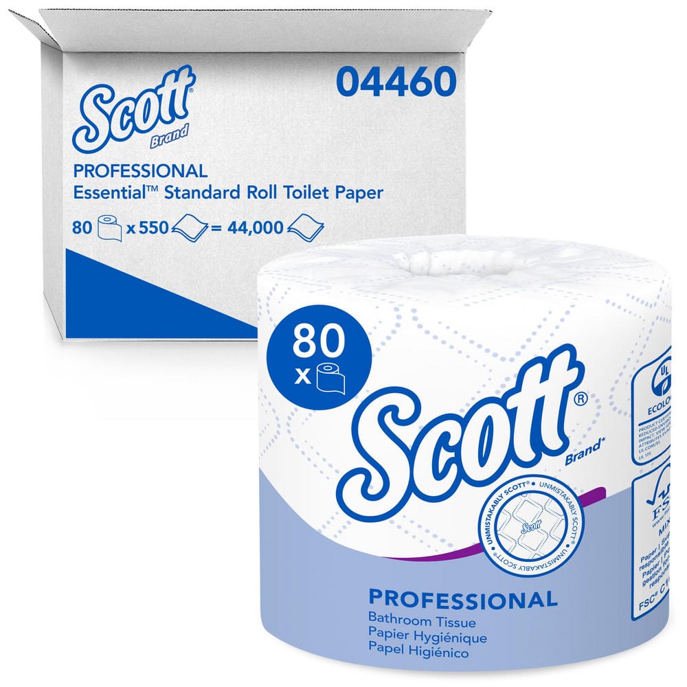 Scott 4460 Bathroom Tissue: Recycled Fiber, 2-Ply, White 