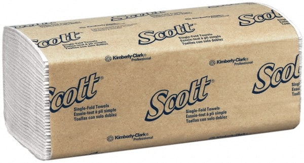 Scott 1700 Paper Towels: Single Fold, 16 Rolls, 1 Ply, White 