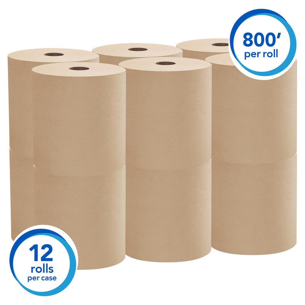Scott - Paper Towels: Hard Roll, 12 Rolls, 1 Ply, Recycled Fiber
