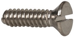 Value Collection R56001582 Machine Screw: #6-32 x 1/2", Flat Head, Slotted Image