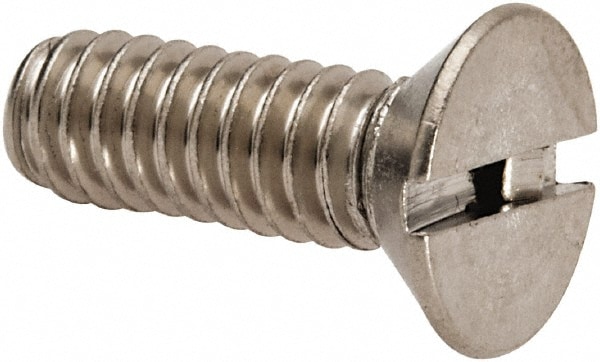 Value Collection R56001698 Machine Screw: 1/4-20 x 3/4", Flat Head, Slotted Image