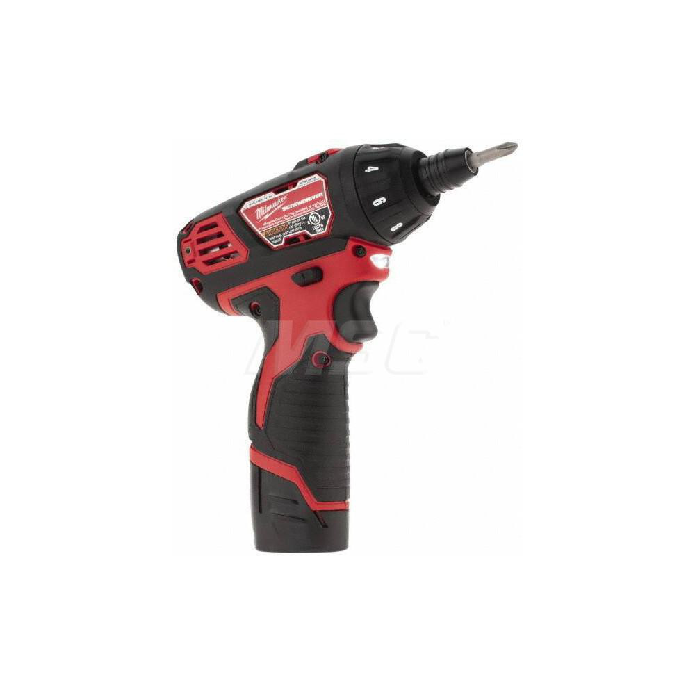 Milwaukee Tool Cordless Screwdriver 12V, 1/4" Bit Holder, 500 RPM