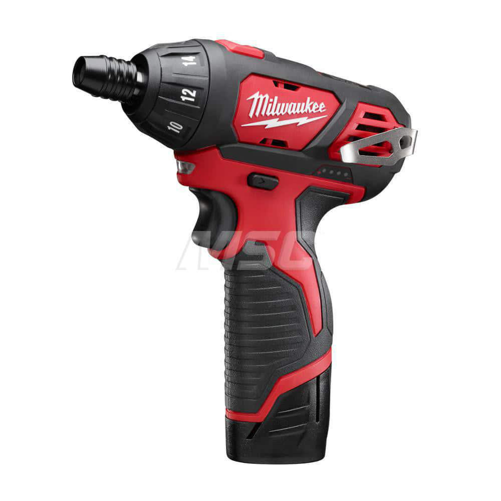Milwaukee Tool Cordless Screwdriver 12V, 1/4" Bit Holder, 500 RPM