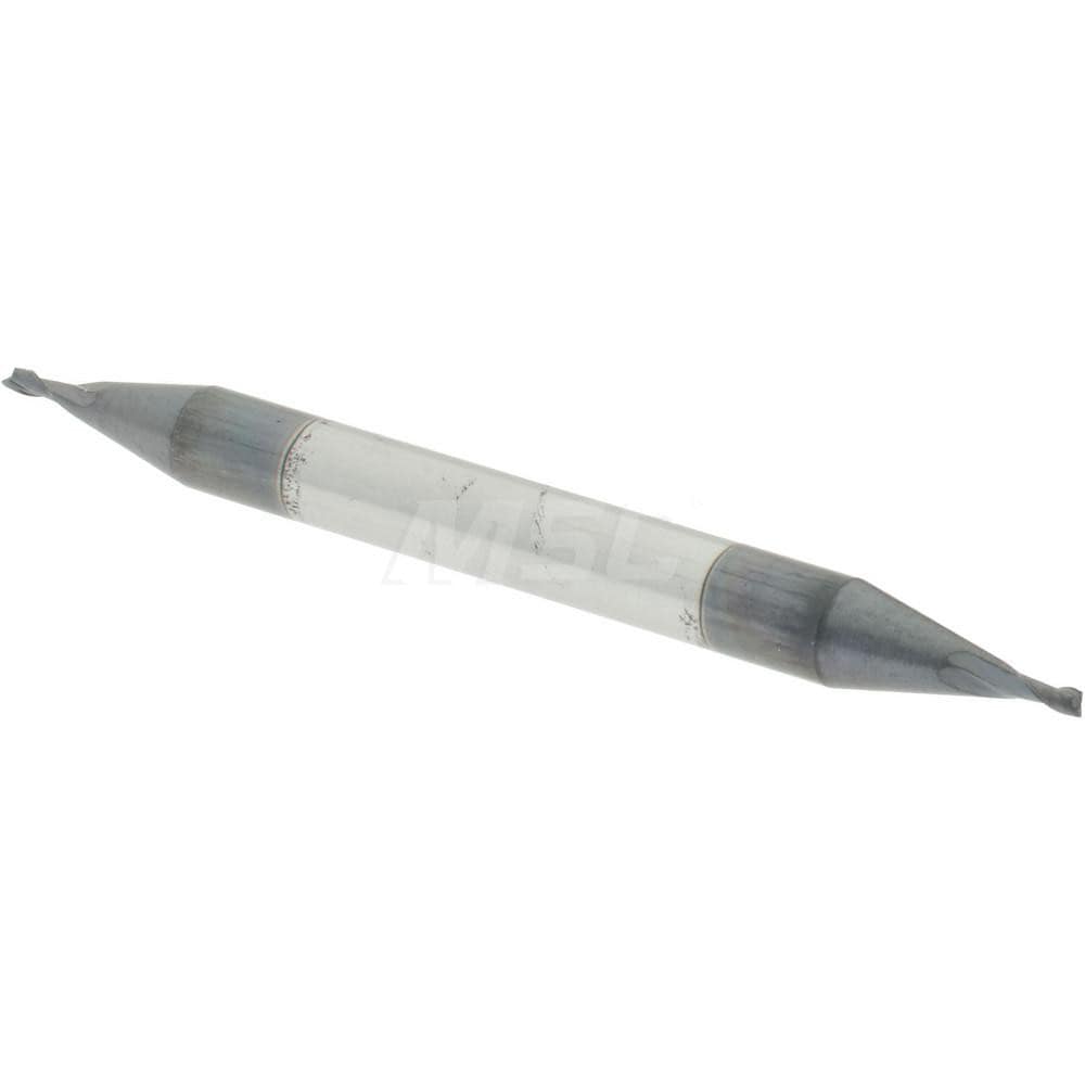 Accupro 12185055 Square End Mill: 1/32 Dia, 1/16 LOC, 1/8 Shank Dia, 1-1/2 OAL, 2 Flutes, Solid Carbide Image