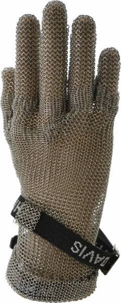 Cut-Resistant Gloves: Size S, ANSI Cut 5, Stainless Steel Mesh