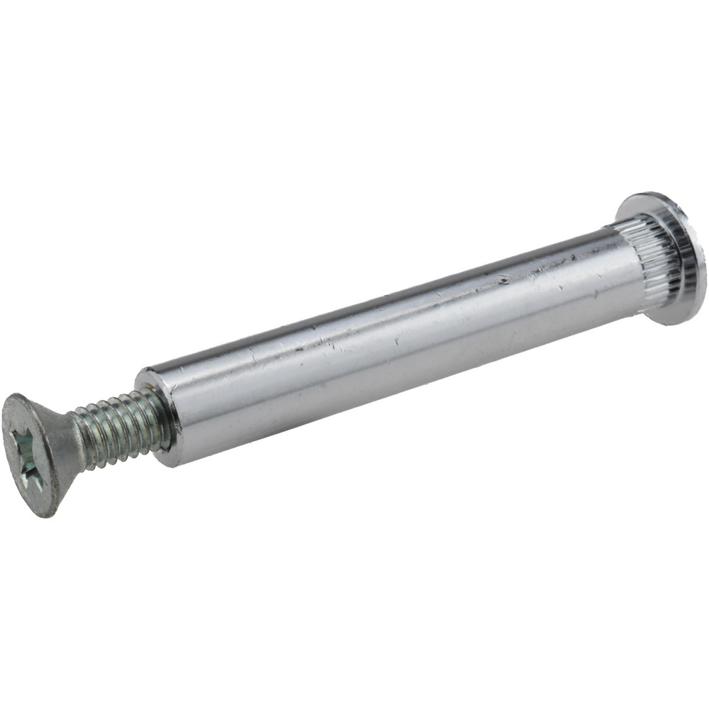 5/16-18 Thread Screw & Barrel, Flat Head, Phillips Drive, Brass Tamper Resistant Security Sex Bolt & Binding Post