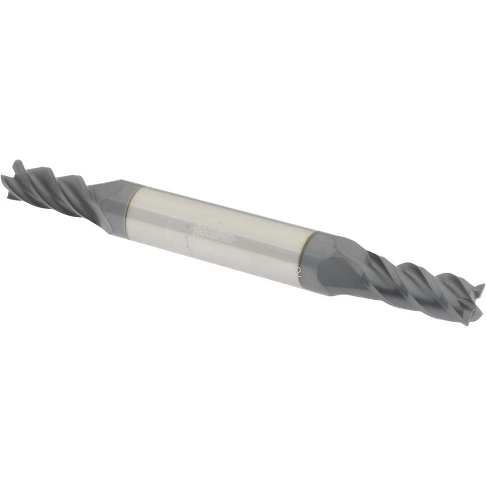 Accupro 12185130 Square End Mill: 9/32 Dia, 11/16 LOC, 3/8 Shank Dia, 3-1/2 OAL, 4 Flutes, Solid Carbide 