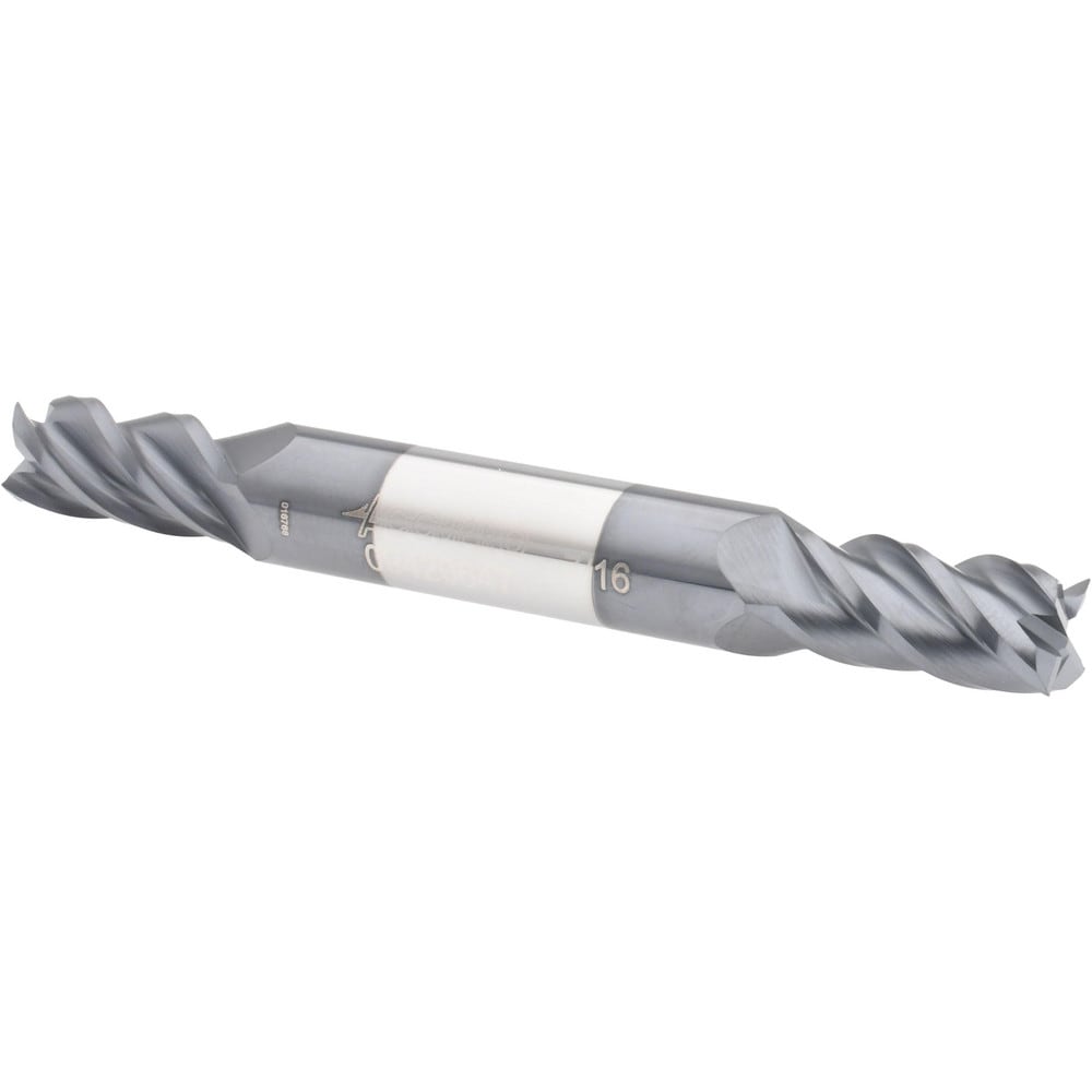 Accupro 12185142 Square End Mill: 7/16 Dia, 7/8 LOC, 1/2 Shank Dia, 4 OAL, 4 Flutes, Solid Carbide 