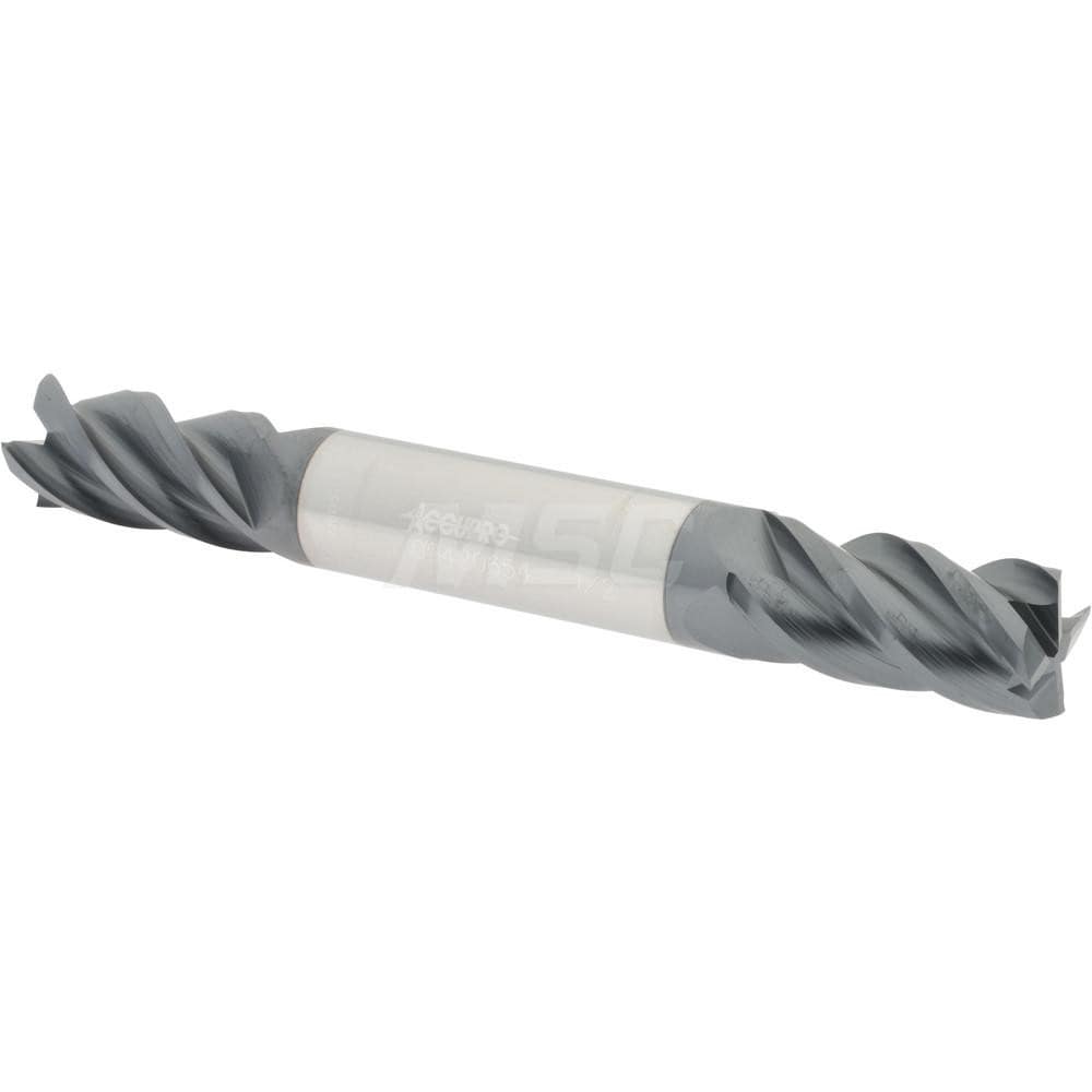 Accupro 12185145 Square End Mill: 1/2 Dia, 1 LOC, 1/2 Shank Dia, 4 OAL, 4 Flutes, Solid Carbide 