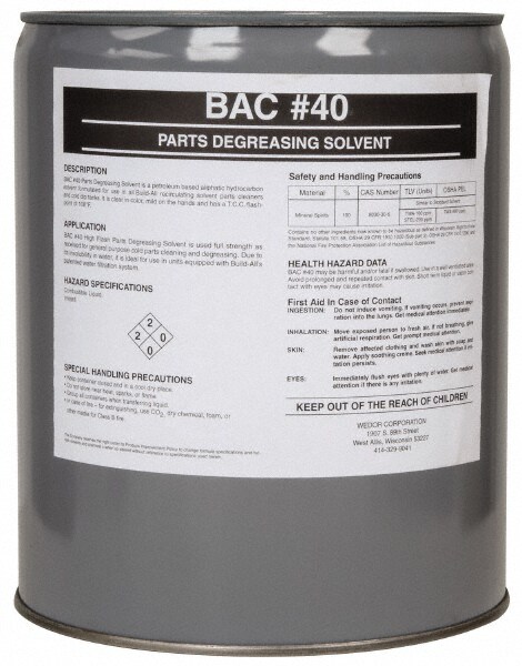5 Gal Pail Parts Washer Fluid