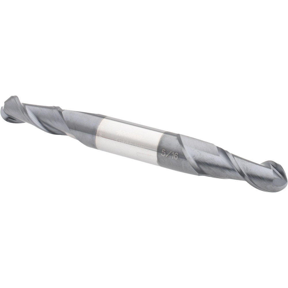 Accupro 12177705 Ball End Mill: 0.3125" Dia, 0.75" LOC, 2 Flute, Solid Carbide 