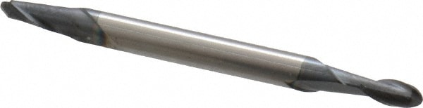 Accupro 12185282 Ball End Mill: 0.0938" Dia, 0.1875" LOC, 2 Flute, Solid Carbide Image