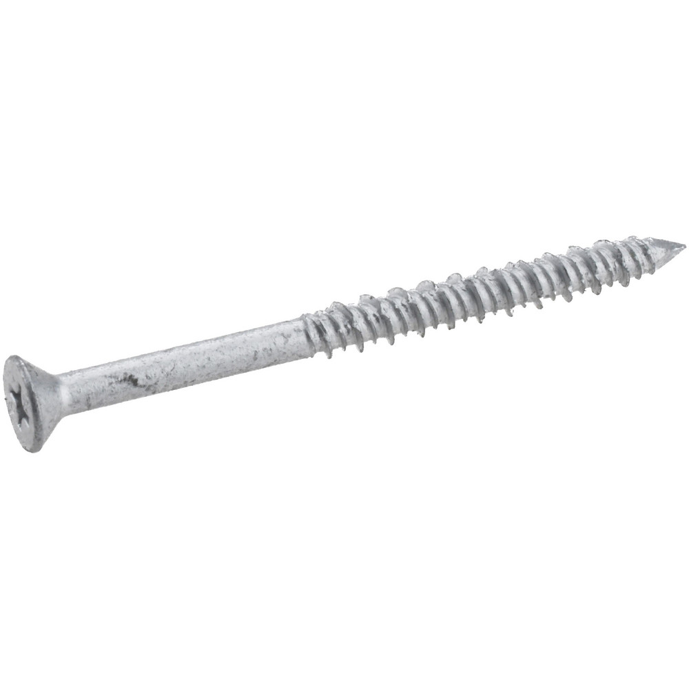 Concrete & Masonry Screw: 3/16" Dia, 2-3/4" OAL - Stainless Steel, Phillips Drive, Climashield Finish, ICC-ES ESR -1671 (Masonry) & ICC-ES ESR -2202 (Concrete)