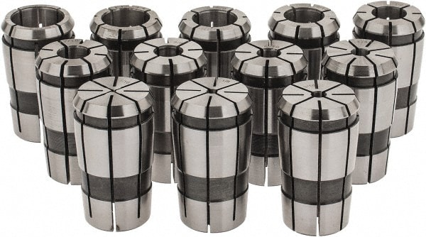 Collet Set: 12 Pc, Series TG/PG 75, 1/16 to 3/4" Capacity