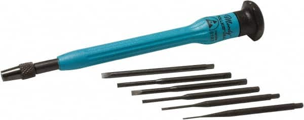 Screwdriver Set: 7 Pc, Slotted