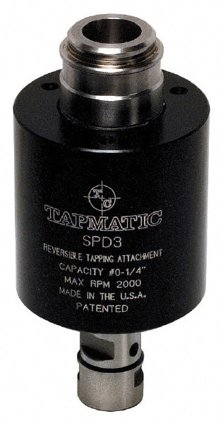 Tapmatic 18337 Model SPD-3, No. 0 Min Tap Capacity, 1/4 Inch Max Mild Steel Tap Capacity, 3/8-24 Mount Tapping Head 
