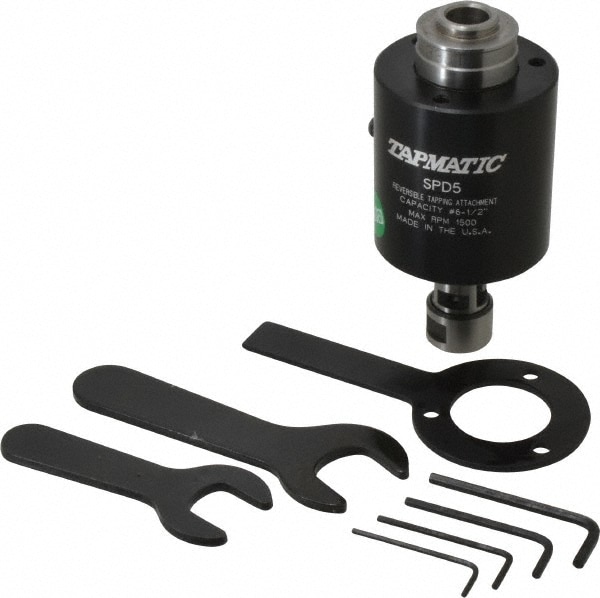 Tapmatic 18533 Model SPD-5, No. 6 Min Tap Capacity, 1/2 Inch Max Mild Steel Tap Capacity, JT33 Mount Tapping Head Image