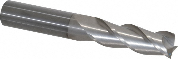 SGS 34749 Square End Mill: 3/4 Dia, 2-1/4 LOC, 3/4 Shank Dia, 5 OAL, 3 Flutes, Solid Carbide Image