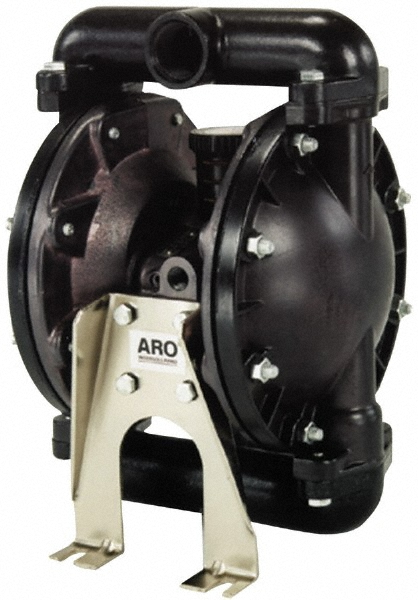 Air Operated Diaphragm Pump: 1" NPT, Aluminum Housing - Nitrile Diaphragm